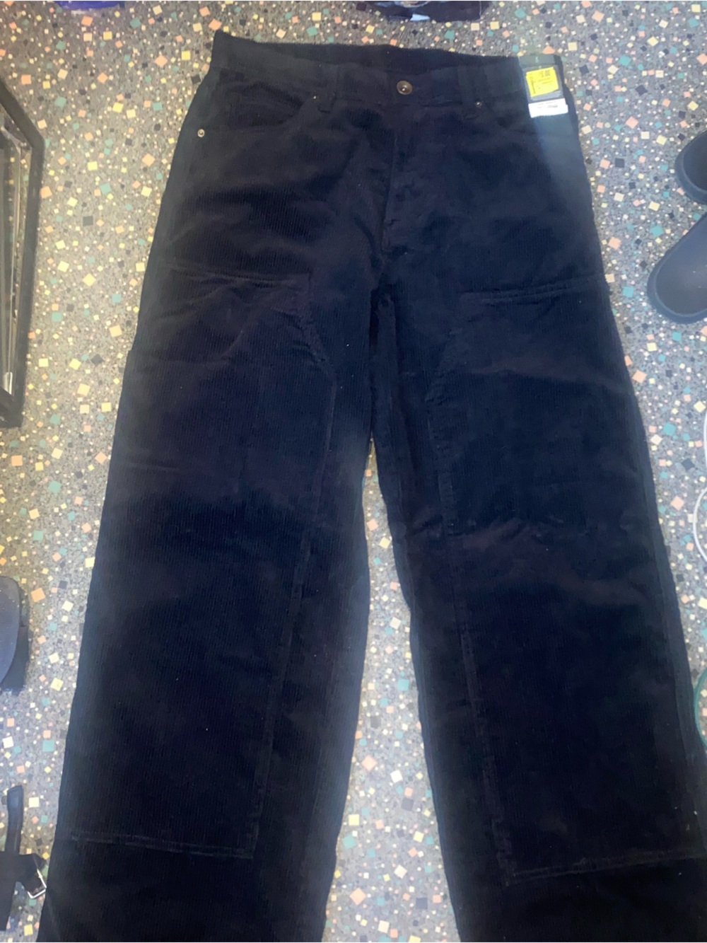 No Boundaries Black Wide-Leg Corduroy Jeans